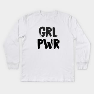 Girl Power Kids Long Sleeve T-Shirt